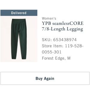 NWT Abercrombie YPB Legging